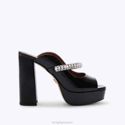 Kurt Geiger 女性 ロンドンデュークプラットフォームピープトゥ D60X6340 黒 |履物
