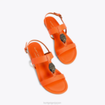 Kurt Geiger 女性 ロンドンハンプトンフラットサンダル D60X6285 オレンジ |履物 - Image 3