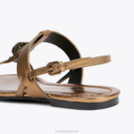 Kurt Geiger 女性 ロンドンハンプトンフラットサンダル D60X6430 ブロンズ |履物 - Image 4
