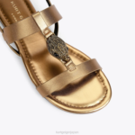 Kurt Geiger 女性 ロンドンハンプトンフラットサンダル D60X6430 ブロンズ |履物 - Image 5