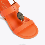 Kurt Geiger 女性 ロンドンハンプトンフラットサンダル D60X6285 オレンジ |履物 - Image 5