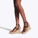 Kurt Geiger 女性 ロンドンハンプトンTバーエスパドリーユ D60X6426 茶色 |履物 - Image 2