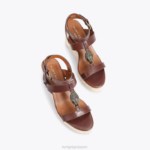 Kurt Geiger 女性 ロンドンハンプトンTバーエスパドリーユ D60X6426 茶色 |履物 - Image 3