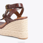 Kurt Geiger 女性 ロンドンハンプトンTバーエスパドリーユ D60X6426 茶色 |履物 - Image 4