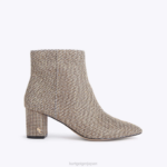 Kurt Geiger 女性 ロンドンバーリントンアンクルブーツ D60X6306 ベージュ |履物