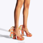 Kurt Geiger 女性 ロンドンピエラアンクルタイプラットフォーム D60X6288 オレンジ |履物 - Image 2