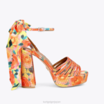 Kurt Geiger 女性 ロンドンピエラアンクルタイプラットフォーム D60X6288 オレンジ |履物