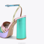 Kurt Geiger 女性 ロンドンピエラプラットフォームサンダル D60X6176 メタルコンビネーション |履物 - Image 4