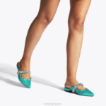 Kurt Geiger 女性 ロンドンプリンスリークリスタル D60X6668 ティール |履物 - Image 2
