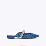 Kurt Geiger 女性 ロンドンプリンスリークリスタル D60X6684 青暗い |履物