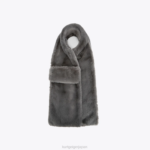 Kurt Geiger 女性 ロンドンポピースカーフ D60X6511 グレー |アクセサリー