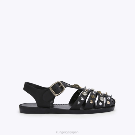 Kurt Geiger 女性 ロンドンマデリンフィッシャーマンサンダル D60X6449 黒 |履物