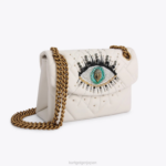 Kurt Geiger 女性 ロンドンミニケンジントンアイ D60X675 骨 |バッグ - Image 3