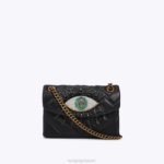 Kurt Geiger 女性 ロンドンレザー ミニケンジントンアイ D60X676 黒 |バッグ