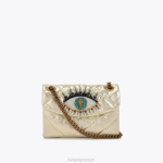 Kurt Geiger 女性 ロンドンレザー ミニケンジントンアイ D60X6108 金 |バッグ
