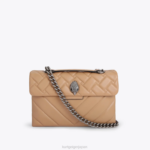 Kurt Geiger 女性 ロンドンレザーケンジントン D60X647 キャメル |バッグ