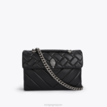 Kurt Geiger 女性 ロンドンレザーケンジントン D60X698 黒の組み合わせ |バッグ