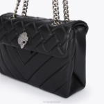 Kurt Geiger 女性 ロンドンレザーケンジントン D60X698 黒の組み合わせ |バッグ - Image 6
