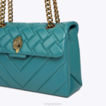 Kurt Geiger 女性 ロンドンレザーケンジントンバッグ D60X648 ガソリン |バッグ - Image 6
