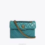 Kurt Geiger 女性 ロンドンレザーケンジントンバッグ D60X648 ガソリン |バッグ