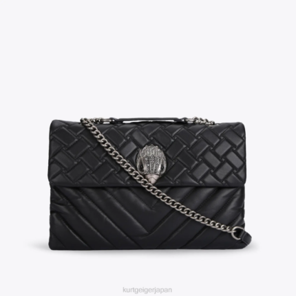 Kurt Geiger 女性 ロンドンレザーXXLケンジン​​トン D60X664 黒 |バッグ
