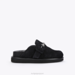 Kurt Geiger 女性 ロンドン・オーソン・クリスタル・ミュール D60X6384 黒 |履物