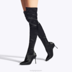 Kurt Geiger 女性 ロンドン・バービカン・オーバー・ザ・ニー・ドレンチ D60X6266 黒 |履物 - Image 2