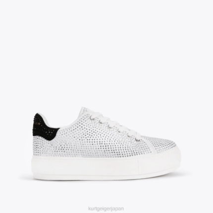 Kurt Geiger 女性 ロンドン・レイニー・クリスタル D60X6300 白 |履物