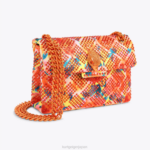 Kurt Geiger 女性 ロンドン生地 ミニケンジントン D60X613 オレンジ |バッグ - Image 3