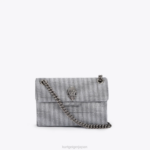Kurt Geiger 女性 ロンドン生地 ミニケンジントン D60X635 銀 |バッグ