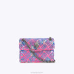 Kurt Geiger 女性 ロンドン生地 ミニケンジントン D60X636 ピンクの組み合わせ |バッグ