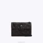 Kurt Geiger 女性 ロンドン生地 ミニケンジントン D60X640 黒 |バッグ