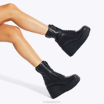 Kurt Geiger 女性 ロンドン風格のあるレースアップブーツ D60X6662 黒 |履物 - Image 2