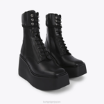 Kurt Geiger 女性 ロンドン風格のあるレースアップブーツ D60X6662 黒 |履物 - Image 3