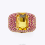 Kurt Geiger 女性 ロンドンXLクリスタルパヴェリング D60X6526 フシア |アクセサリー - Image 3