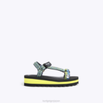 Kurt Geiger 子供たち ロンドンキッズミニオリビア D60X6488 緑 |履物