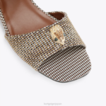 Kurt Geiger 子供たち ロンドンミニケンジントンサンダル D60X6480 金 |履物 - Image 4