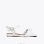 Kurt Geiger 子供たち ロンドンミニケンジントンサンダル D60X6484 白 |履物