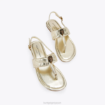 Kurt Geiger 子供たち ロンドンミニケンジントンTサンダル D60X6483 金 |履物 - Image 2