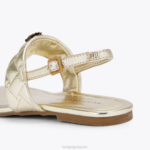 Kurt Geiger 子供たち ロンドンミニケンジントンTサンダル D60X6483 金 |履物 - Image 3