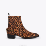 Kurt Geiger 男性 ロンドン ジン レオパード D60X6653 茶色その他 |履物