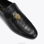 Kurt Geiger 男性 ロンドン ヒュー イーグル クロコ D60X6627 黒 |履物 - Image 4