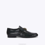 Kurt Geiger 男性 ロンドン ヒュー イーグル スパンコール D60X6633 黒緑 |履物