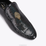Kurt Geiger 男性 ロンドン ヒュー イーグル スパンコール D60X6633 黒緑 |履物 - Image 4