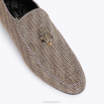 Kurt Geiger 男性 ロンドン ヒュー イーグル ヘリンボーン D60X6628 茶色 |履物 - Image 6