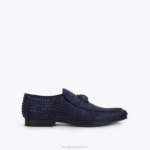 Kurt Geiger 男性 ロンドン ヒュー・イーグル ドレンチ スタッド D60X6270 海軍 |履物