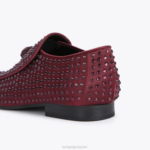 Kurt Geiger 男性 ロンドン ヒュー・イーグル ドレンチ スタッド D60X6271 ワイン |履物 - Image 4