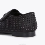 Kurt Geiger 男性 ロンドン ヒュー・イーグル ドレンチ スタッド D60X6272 黒 |履物 - Image 4