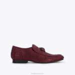 Kurt Geiger 男性 ロンドン ヒュー・イーグル ドレンチ スタッド D60X6271 ワイン |履物