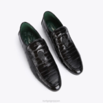 Kurt Geiger 男性 ロンドン ヒュー・イーグル パテント・ウナギ D60X6659 黒 |履物 - Image 2